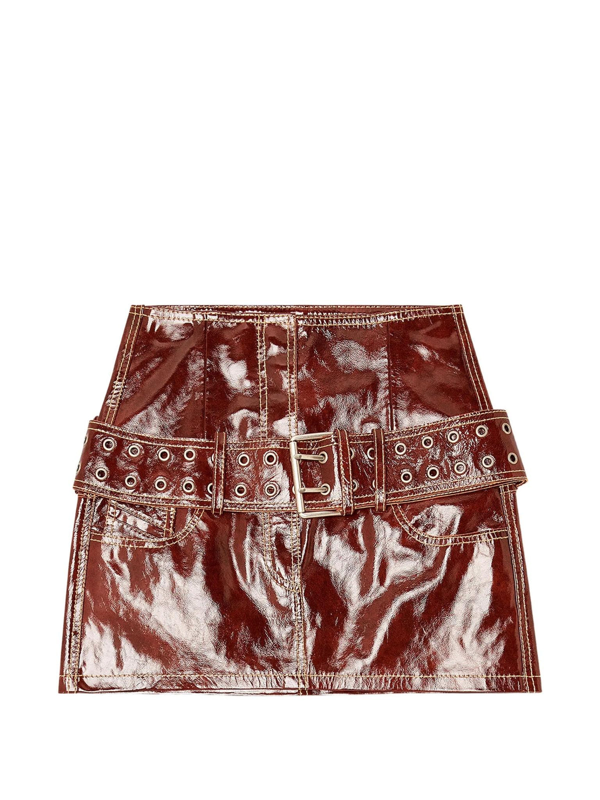 DIESEL Black Mini Skirt Women’s Cotton Blend Casual Skirt