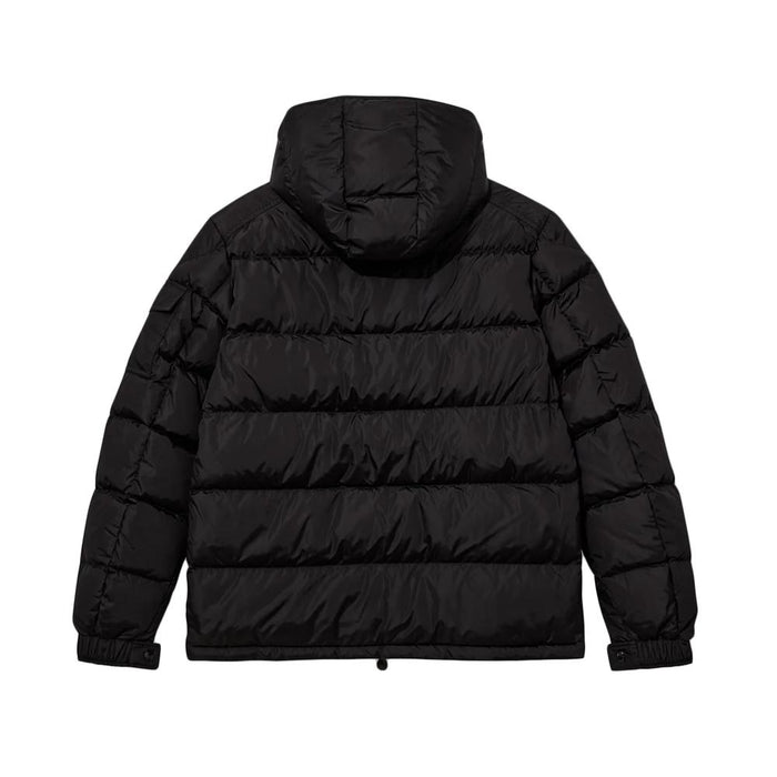 Moncler Black Maya Logo Patch Down Puffer Jacket 1A53600 539ZD 999