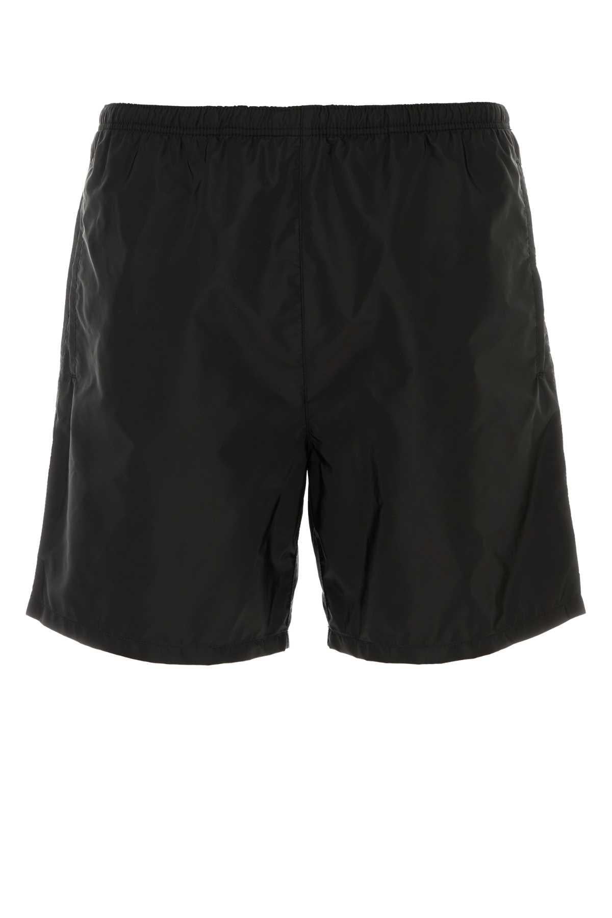 PRADA Black Nylon Swim Shorts