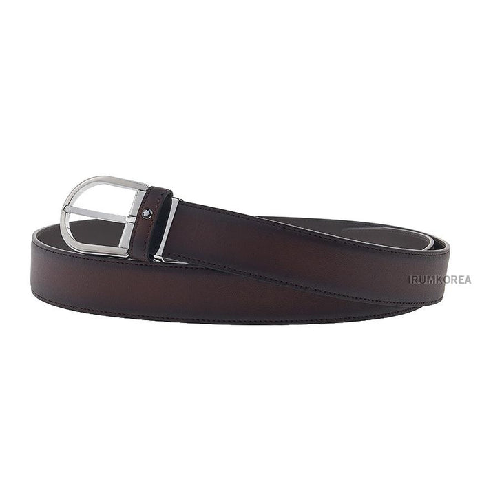 Montblanc Men’s 35mm Leather Belt 118413 BROWN