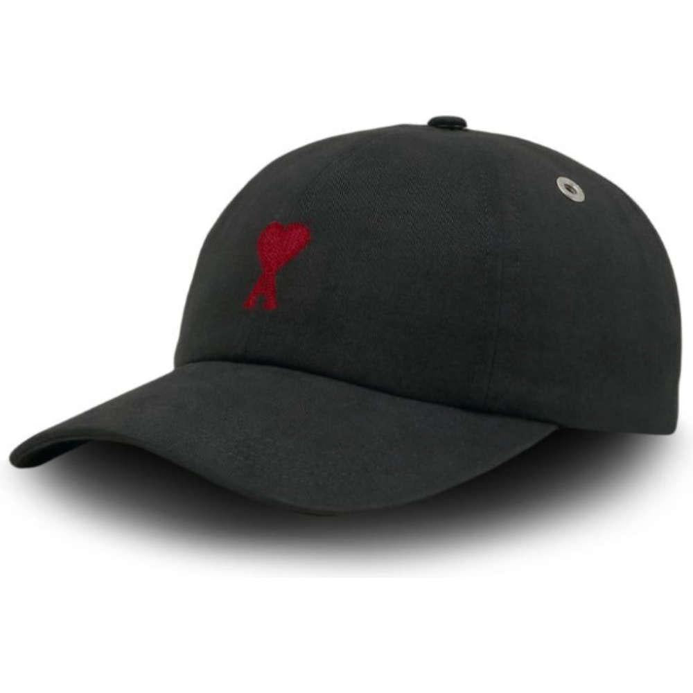 AMI Heart Logo Black Baseball Cap