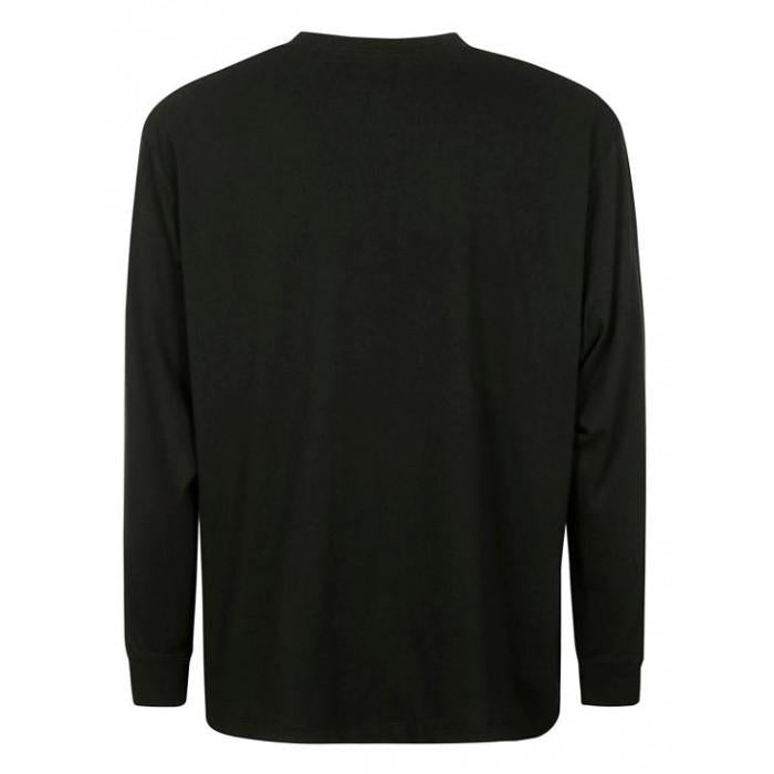 DANTON Stripe Black Long Sleeve T-Shirt DTC0200 TCB