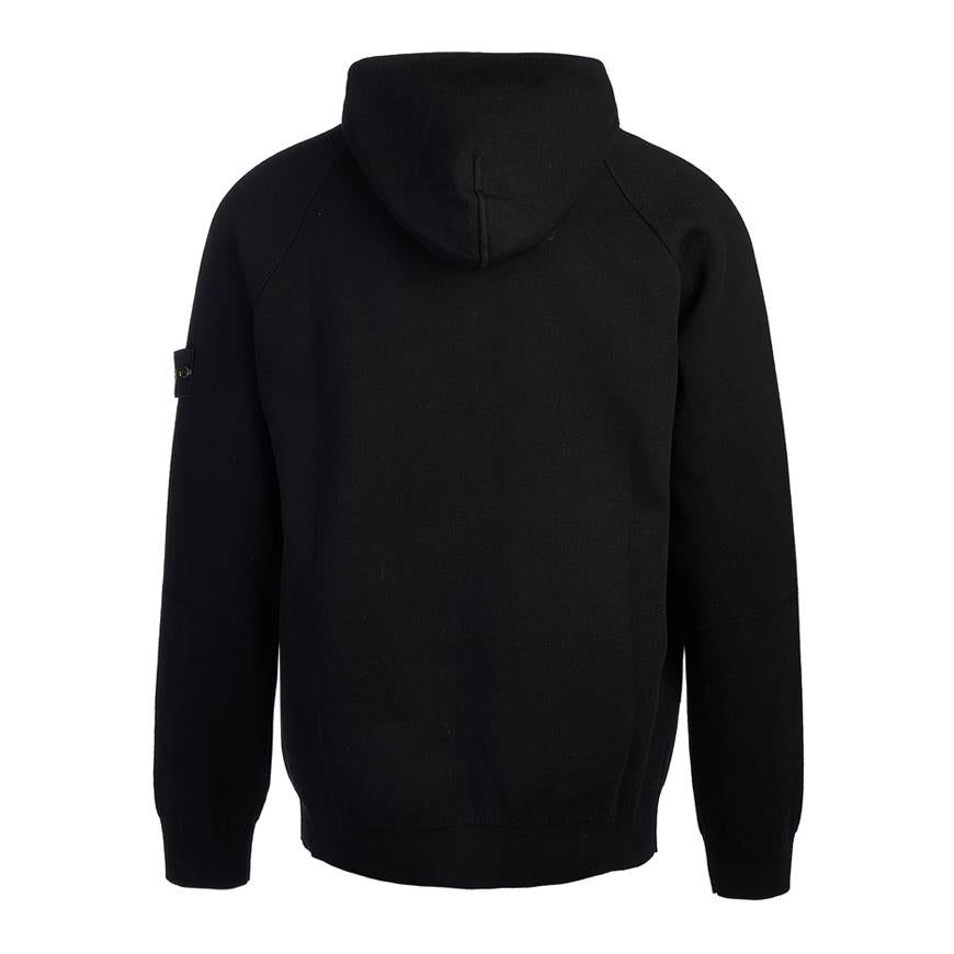 STONE ISLAND Men’s Knit Hoodie Zip-Up Jacket with Logo Patch 7915563A6 V0029 1