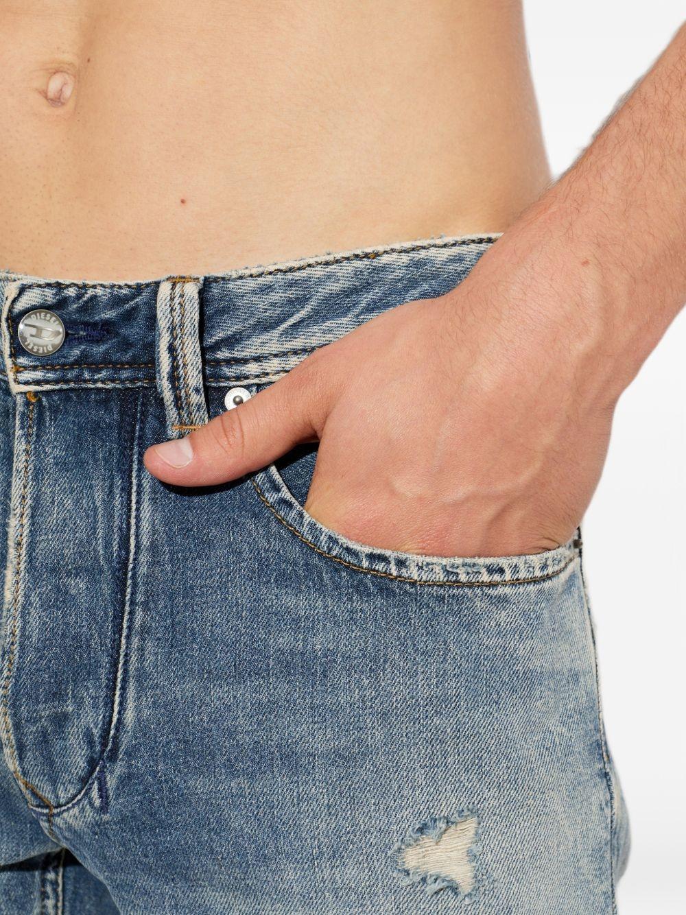 DIESEL Blue Denim Straight-Leg Jeans Men’s Pants