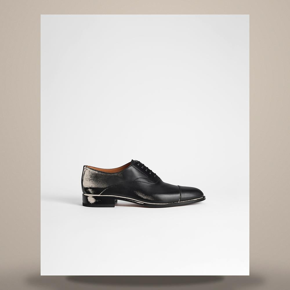 DIOR Timeless Black Smooth Calfskin Oxford Shoes 3DE333ZGK H900
