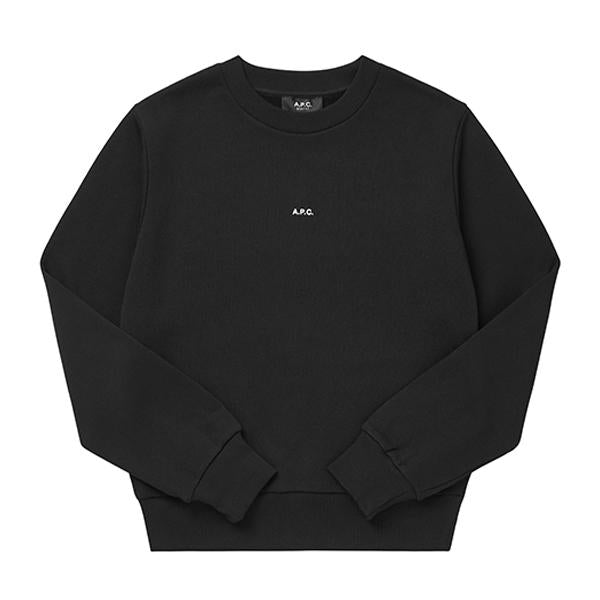 A.P.C. Noir Blanc Cotton Crewneck Sweatshirt for Women