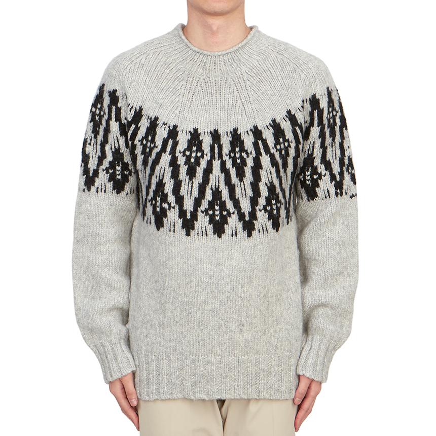 LARDINI Men’s Round Neck Knit Sweater