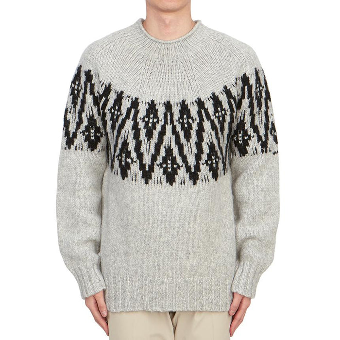 LARDINI Men’s Round Neck Knit Sweater