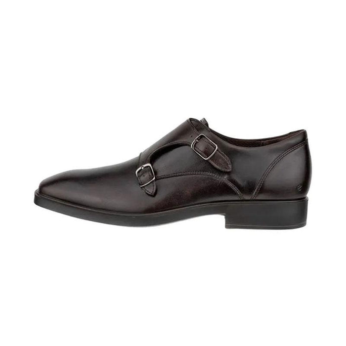 ecco Metroful Milan Double Monk Coffee Leather Loafers for Men