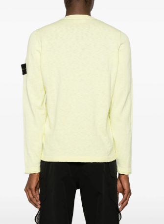STONE ISLAND Lemon Crewneck Knit Sweater for Men 8015502 B0 V0031