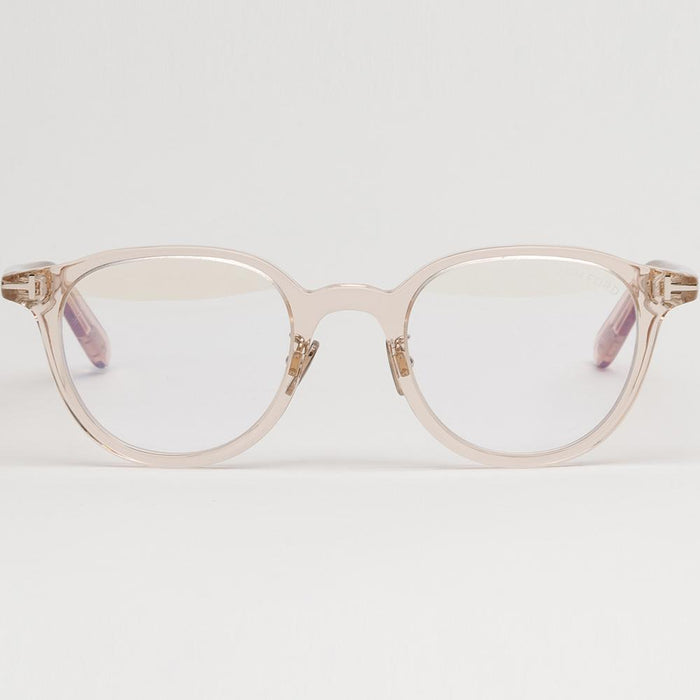 TOM FORD Blue Light Blocking Clear Acetate Eyeglasses Asian Fit TF5857DB 072