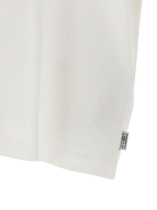 MM6 Short Sleeve T-Shirt for Men SH0GC0068 M20050 101 WHITE DOM