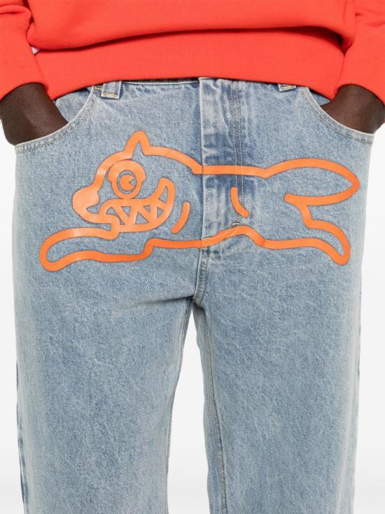 ICECREAM Heavy Wash Blue Denim Pants for Men