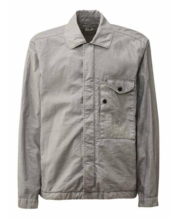 CP Company Lino Wax Overshirt Linen Jacket
