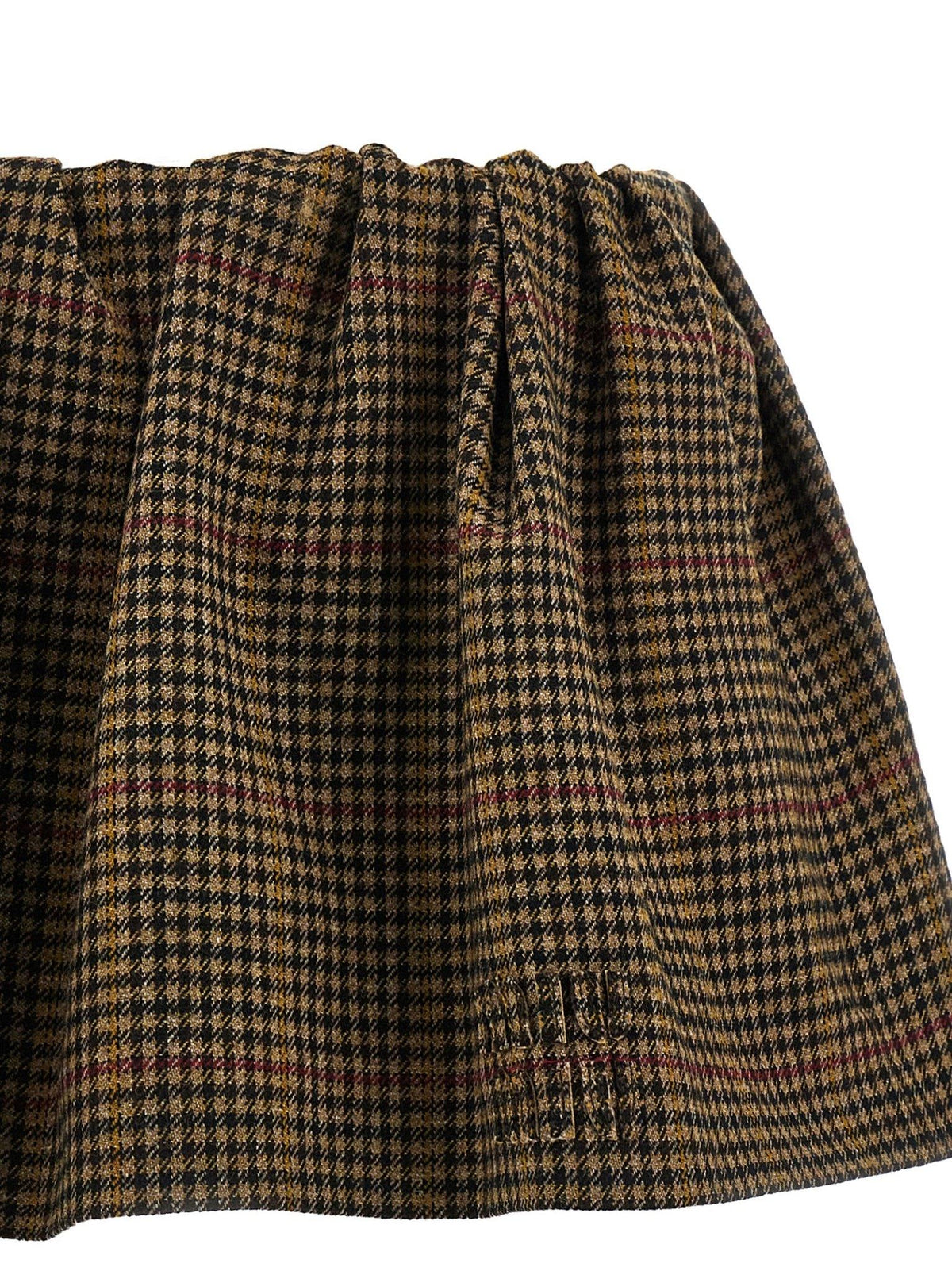 Miu Miu Wool Blend Mini Skirt Ivory