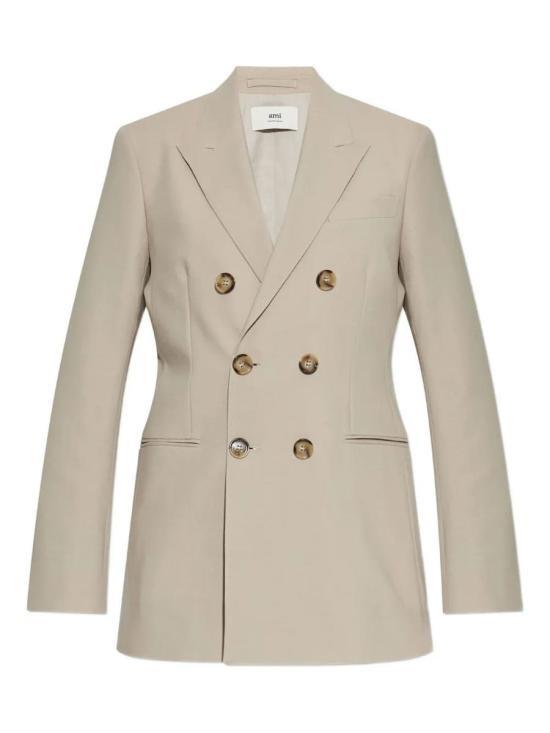 AMI Wool Double-Breasted Jacket for Women FBV006 WV0066 229