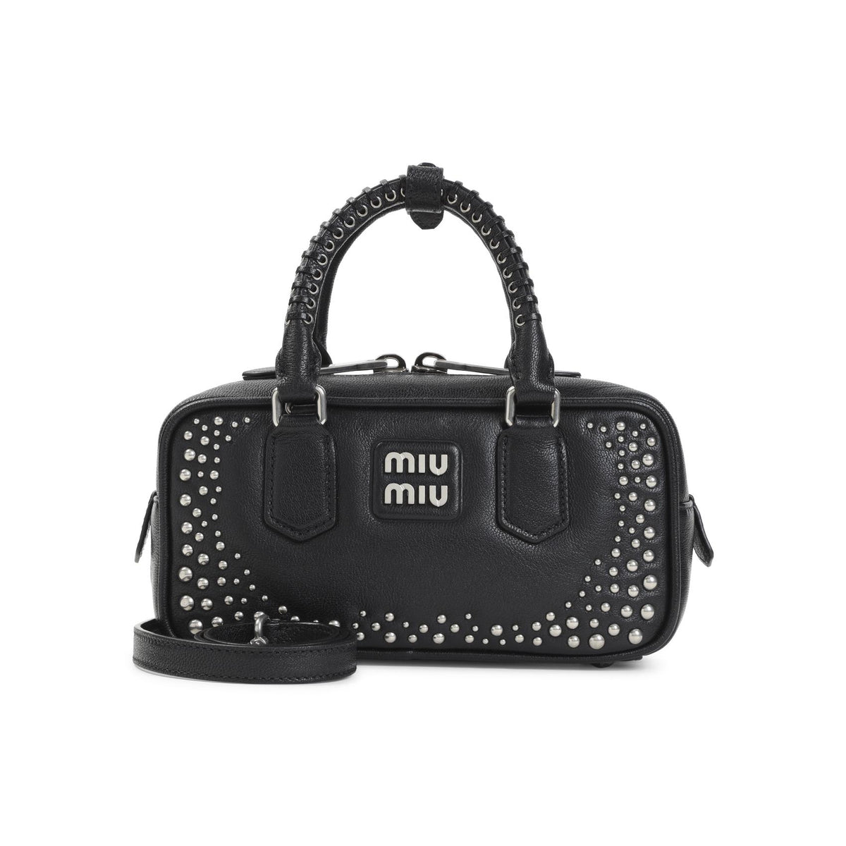 Miu Miu Leather Shoulder Bag FW26 5BB142 VOB12 ZSQ