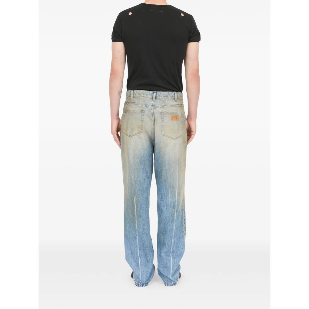 Maison Margiela Gray Cotton Straight-Leg Denim Jeans Men