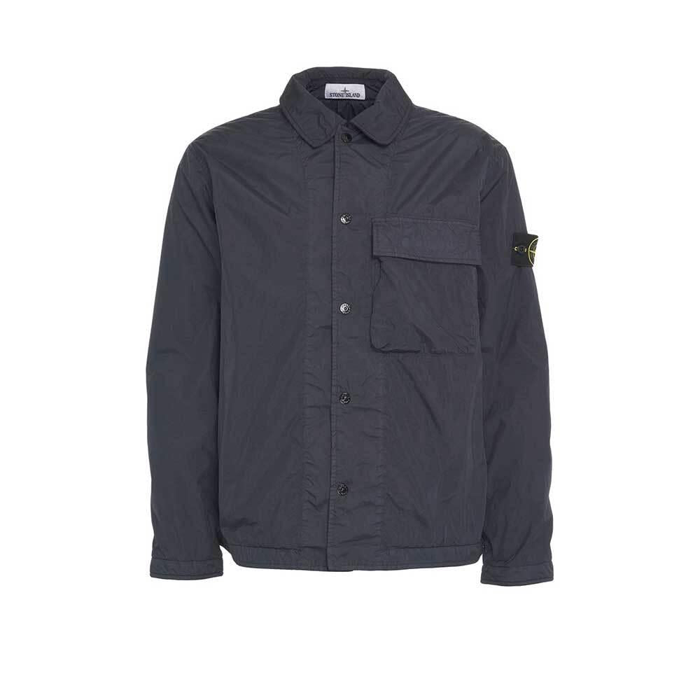STONE ISLAND Nylon Overshirt Jacket - Charcoal - Men’s 1200002