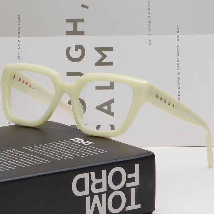 Marni HALLERBOS FOREST PANNA Square Acetate Eyeglasses Unisex
