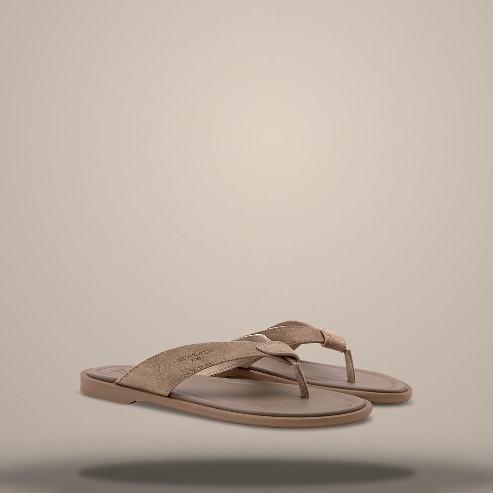 Louis Vuitton Men's Sunset Strap Sandals Taupe Brown 1AKB4Y