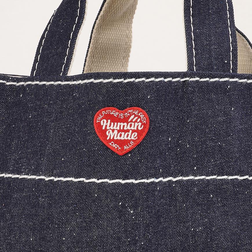 Humanmade Unisex Denim Tote Bag HM31GD038 INDIGO