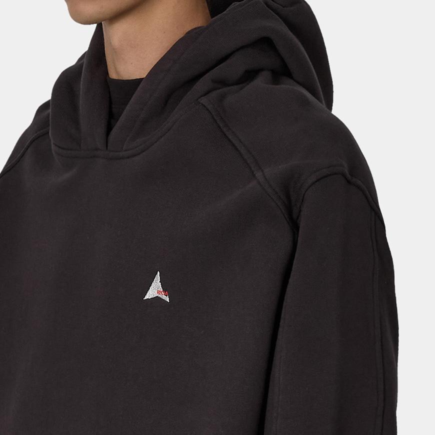 ROA Men’s Logo 490gsm Hoodie RBMW0634FA403 BLK0020