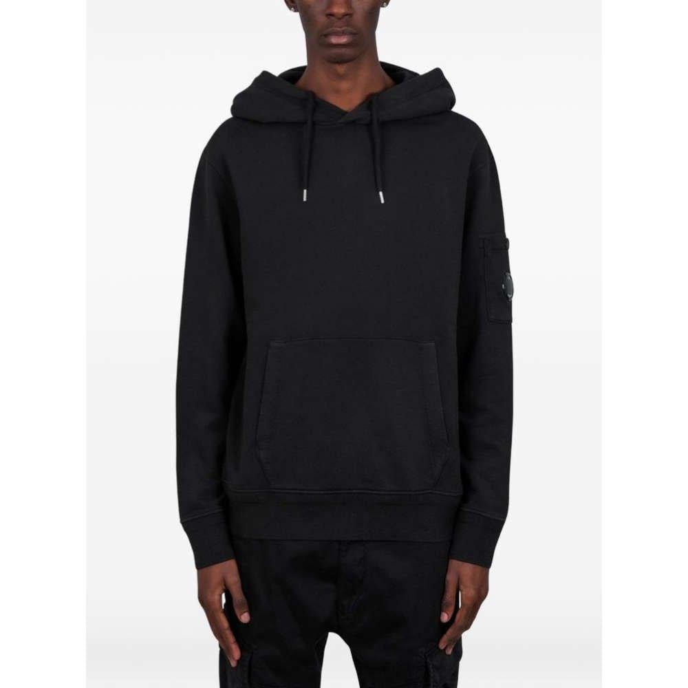 CP Company Lens Patch Black Hoodie Sweatshirt Unisex
