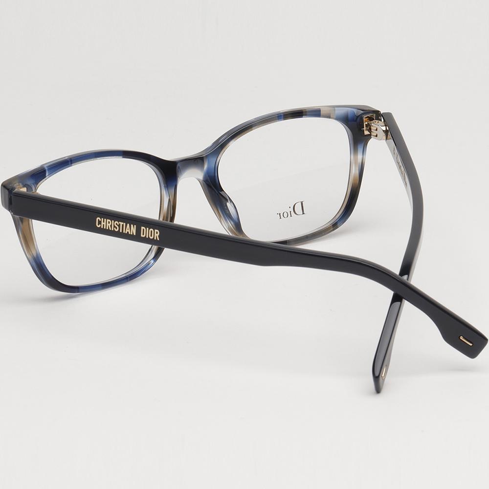 DIOR Rectangular Acetate Eyeglasses Unisex DIORETOILE2 JBW
