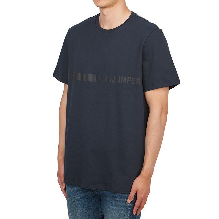 Parajumpers Men’s Short Sleeve T-Shirt Blue Navy Cotton