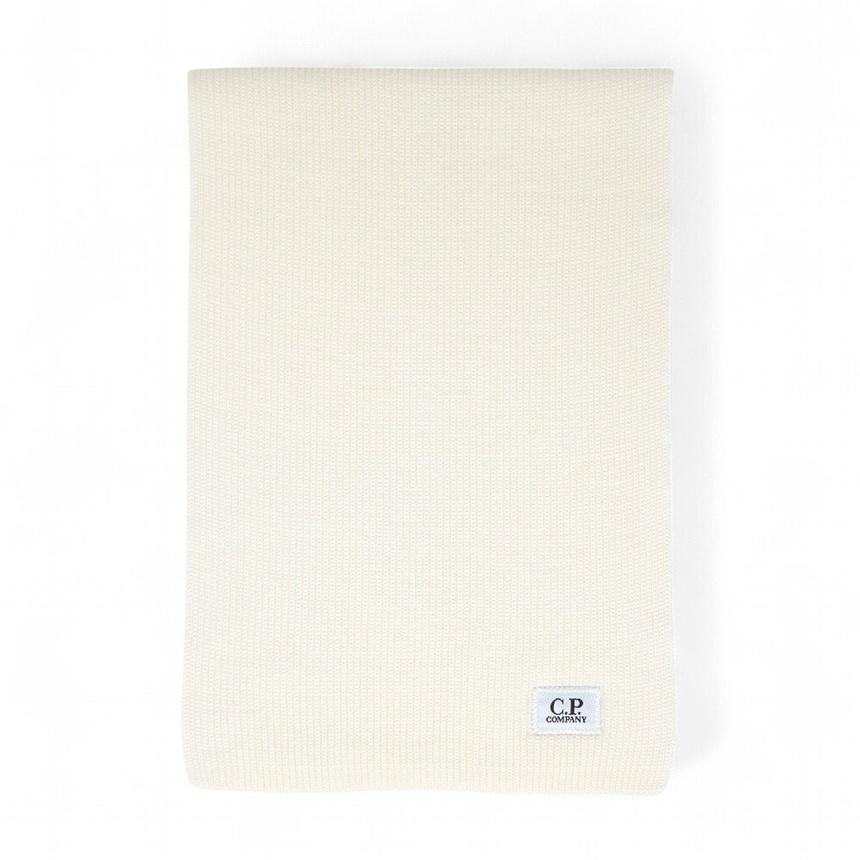 CP Company Men’s Wool Scarf White