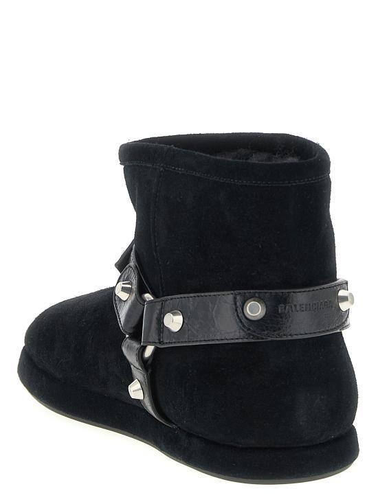 BALENCIAGA Alaska Soft Booties Black Leather Ankle Boots 845895 WBFC 3108