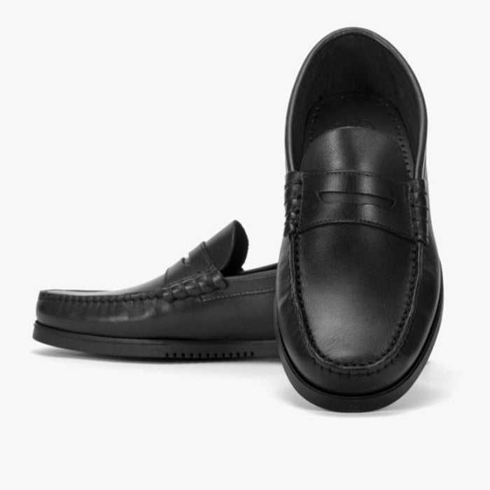 PARABOOT Men’s Coraux Leather Loafers Black