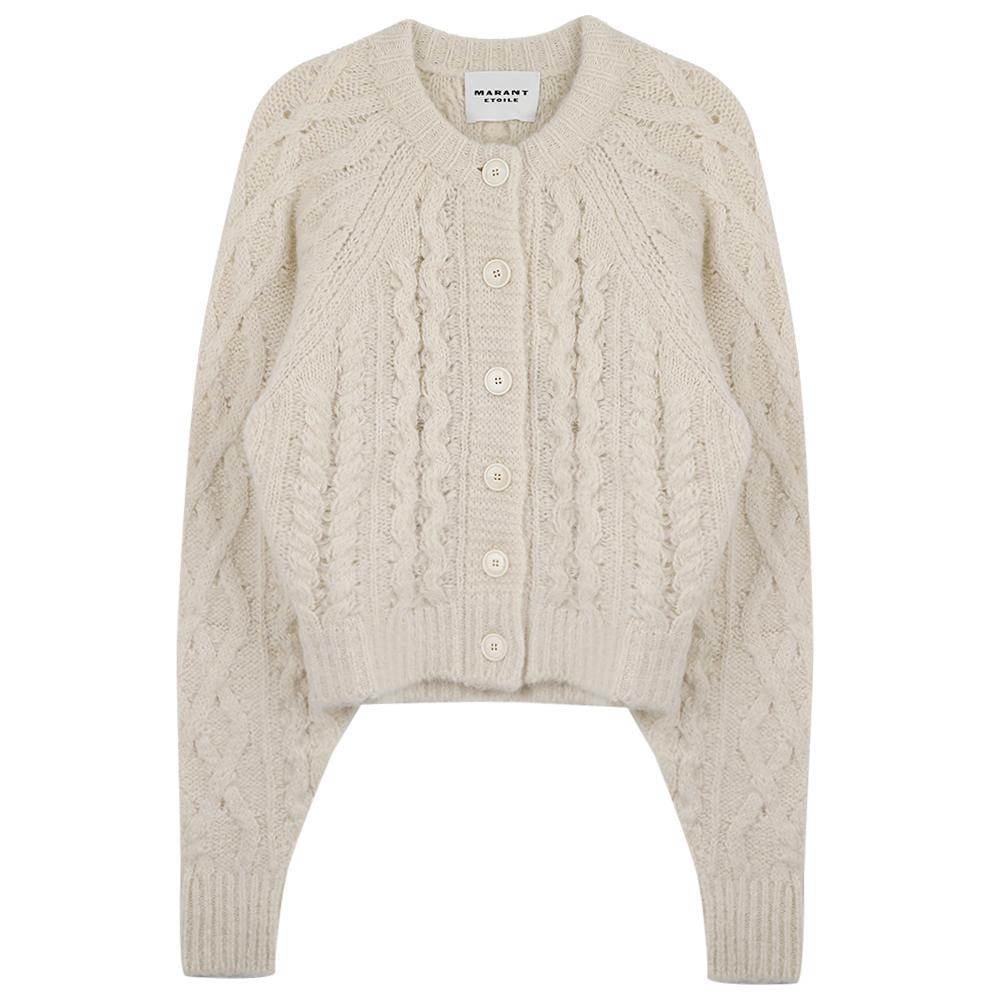 Isabel Marant Etoile Yara Cable Knit Cardigan CA0117FA C3L05E 23EC
