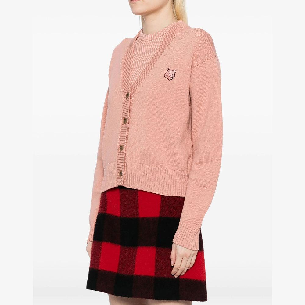 Maison Kitsune Bold Fox Cropped Women’s Cardigan OW00502 KT1099