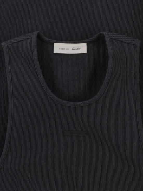 Fear of God Vintage Black Sleeveless T-Shirt Mens
