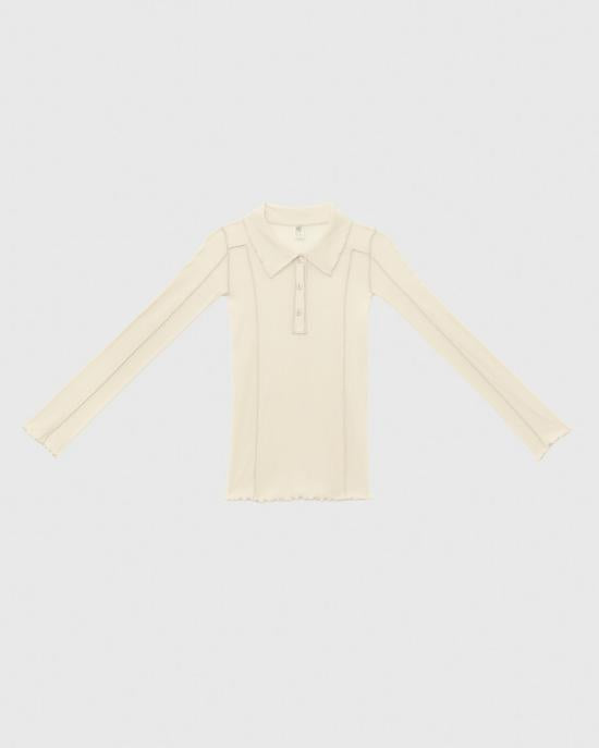 BASERANGE Short Sleeve T-Shirt TTOMPLCRSU26 OFF WHITE DOM