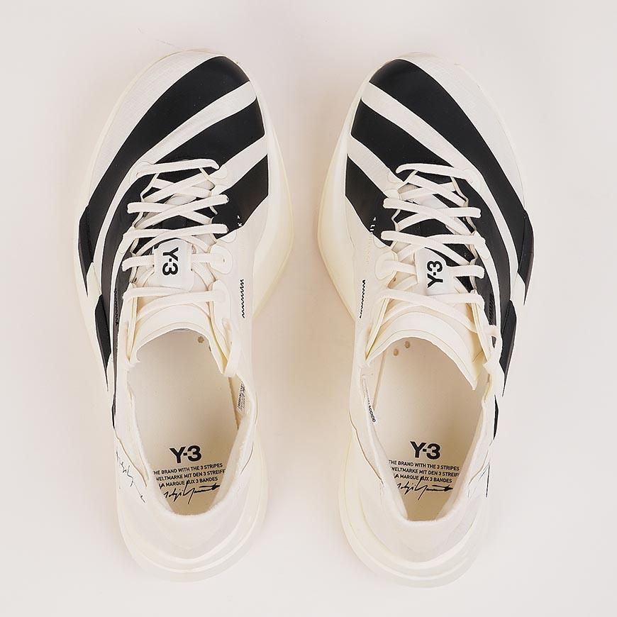 Y-3 Men's Adios Pro 4 Low Top Sneakers KI6875 OWHITE OWHITE BLACK