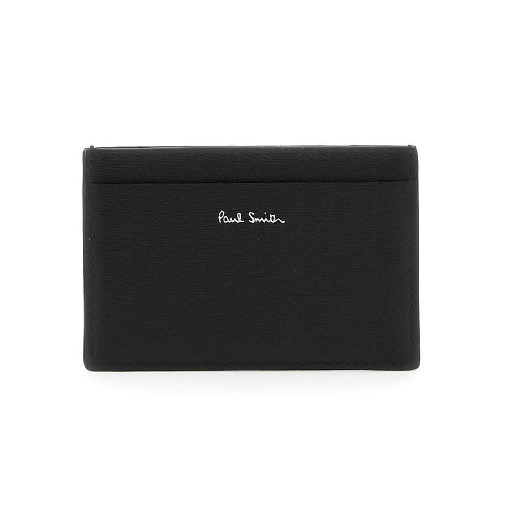 Paul Smith Two-Tone Logo Black Leather Card Holder M1A 4768 KSTRGS 79