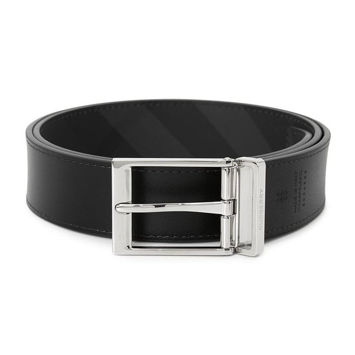 BURBERRY Men’s Reversible Check Leather Belt 8064959