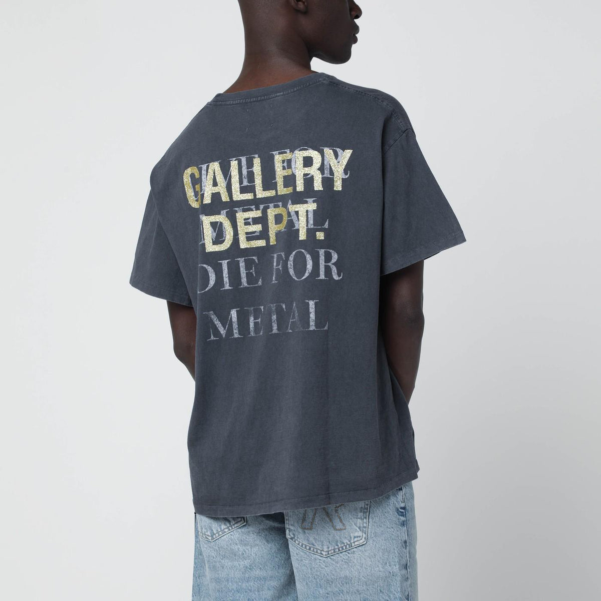 GALLERY DEPT. Vintage Black Live For Metal Graphic T-Shirt