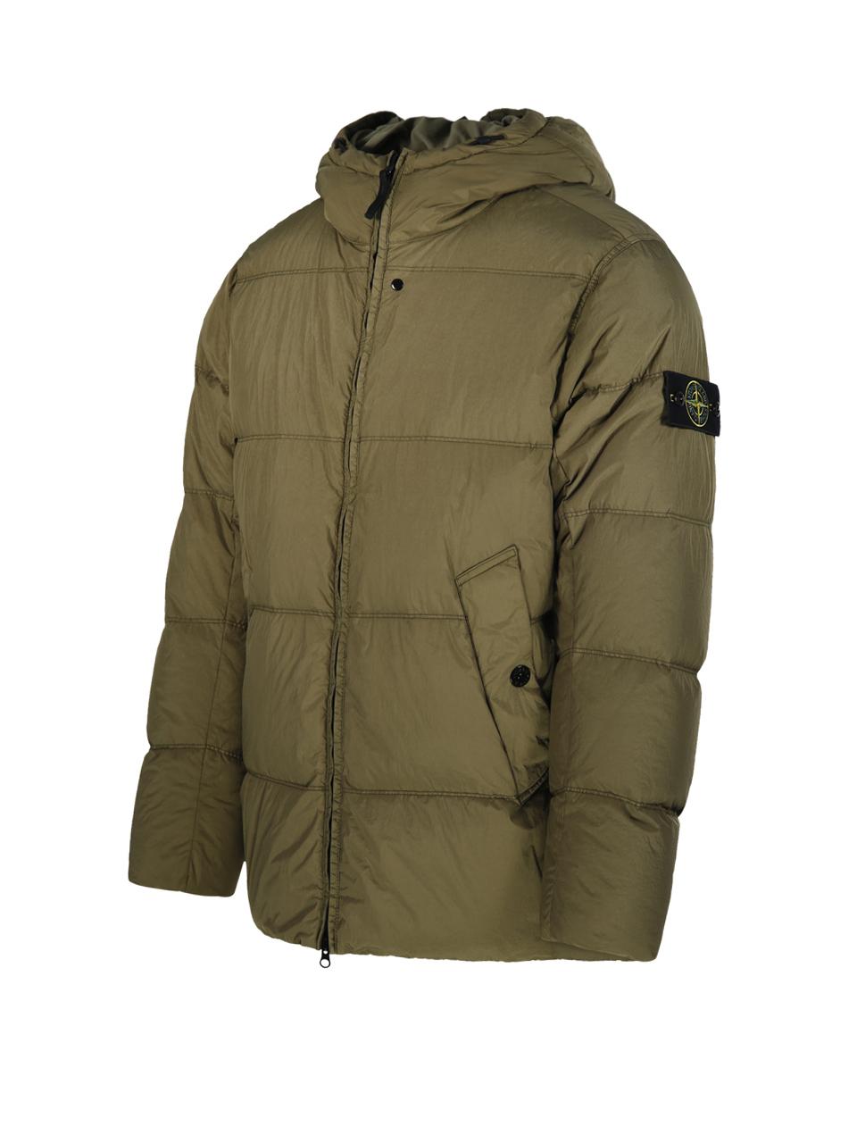 STONE ISLAND Black Down Puffer Jacket Men’s