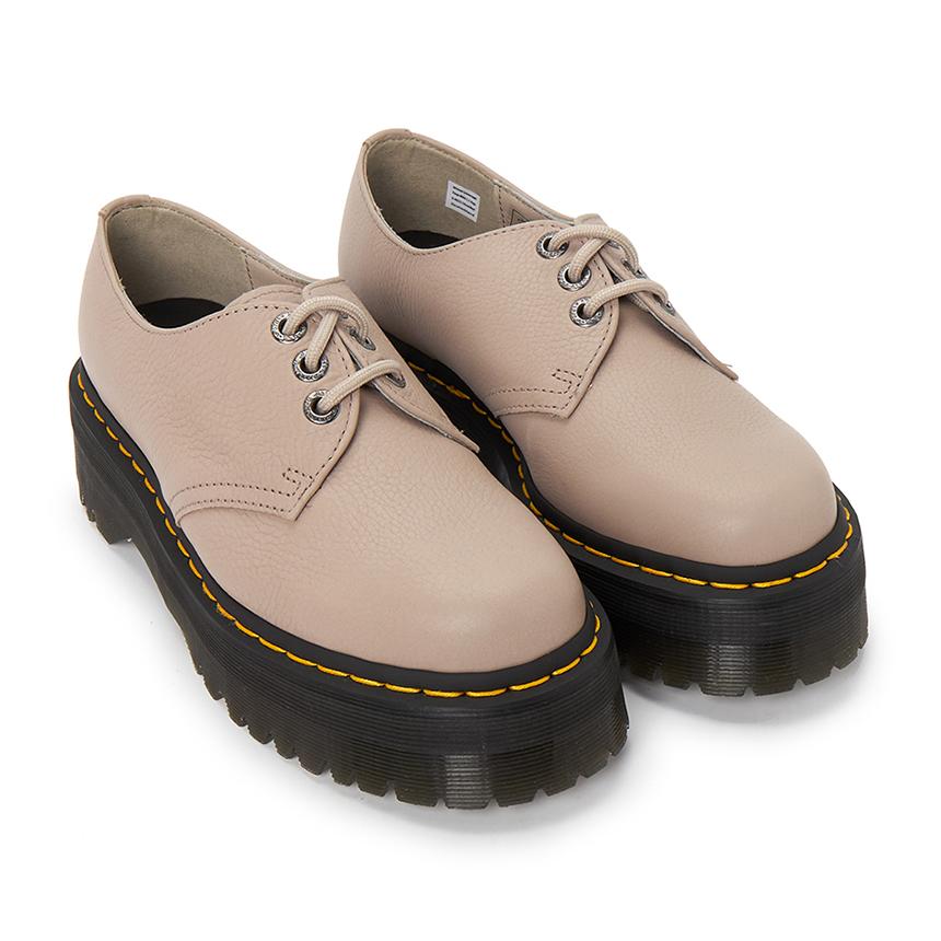 Dr.Martens Vintage Taupe Pisa Leather 1461 II Loafers Unisex