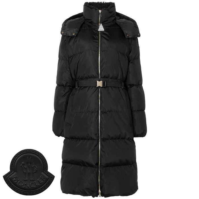 Moncler Black Briant Goose Long Down Jacket 1C00024 539ZD 999