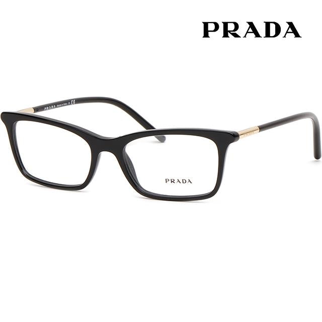 PRADA Black Acetate Square Optical Glasses Frames