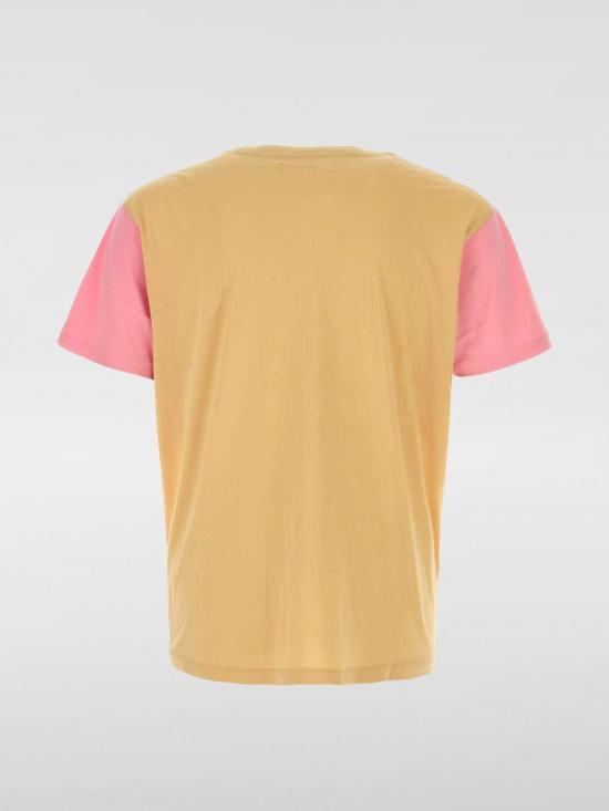 gimaguas Beige Pink Short Sleeve Cotton T-Shirt