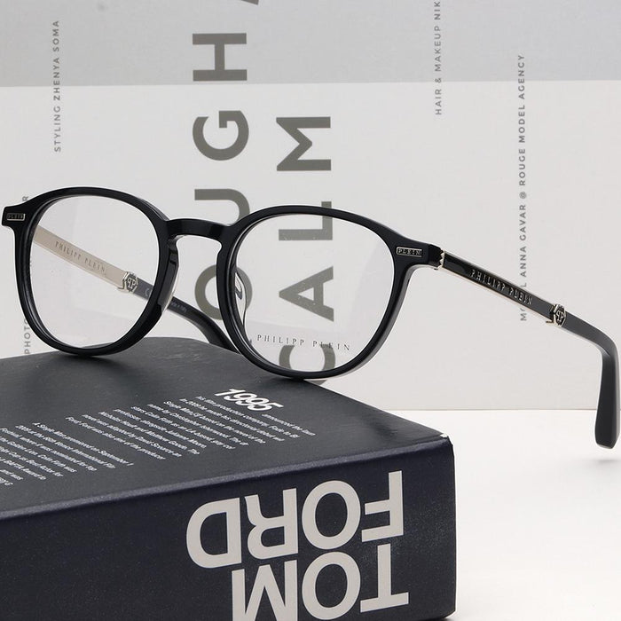 Philipp Plein Round Fashion Eyeglass Frames Unisex VPP057 0700