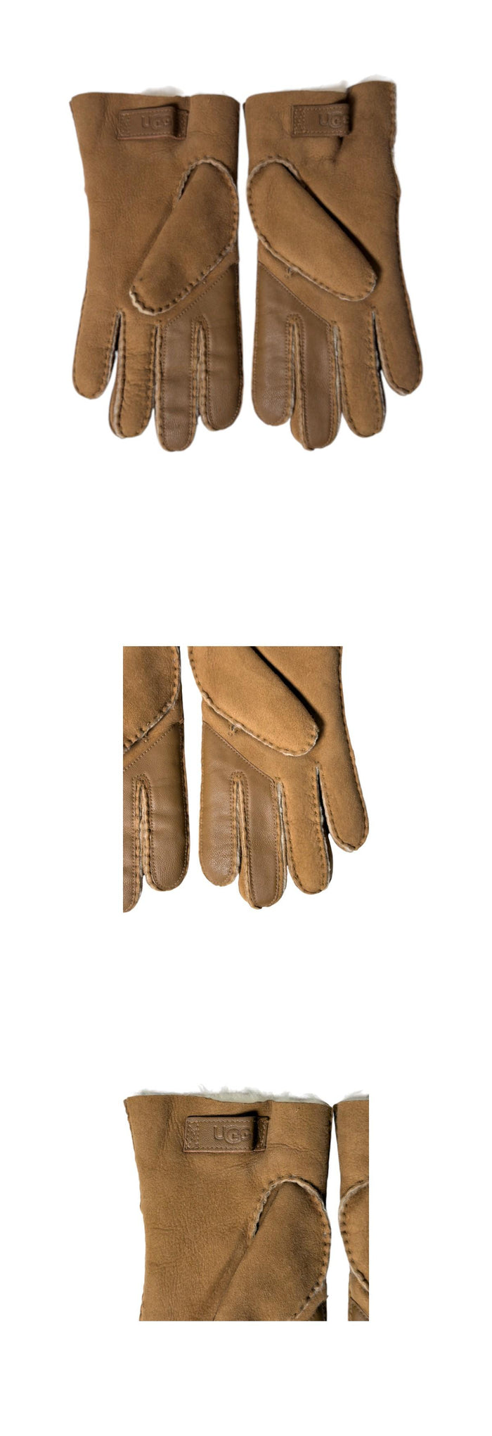Ugg Men’s Sheepskin Tech Gloves Chestnut Leather Gloves