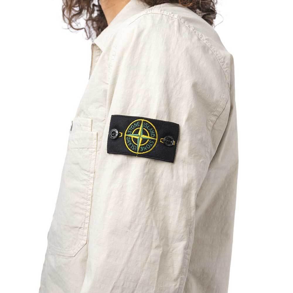 STONE ISLAND Stretch TC Overshirt Jacket Sand