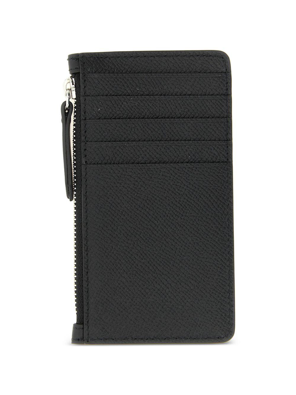 Maison Margiela Black Leather Long Wallet